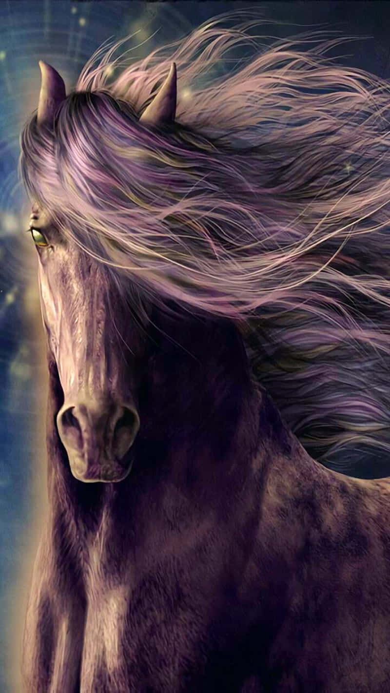 See The Majestic Beauty Of This Horse On Your Iphone Background