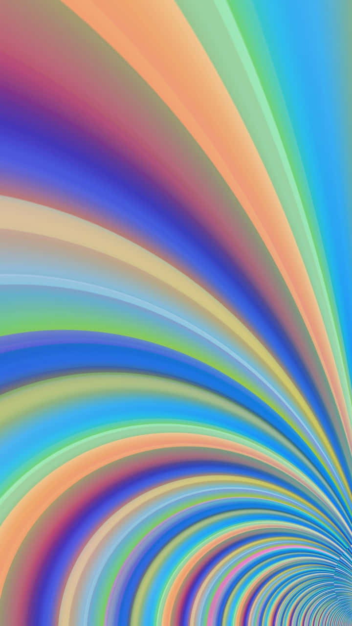 See The World In An Array Of Colours With Aesthetic Rainbow Mobile Background