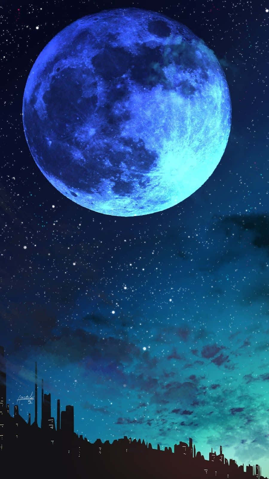 Seek Adventure Beyond The Horizon With The Moon Iphone Background