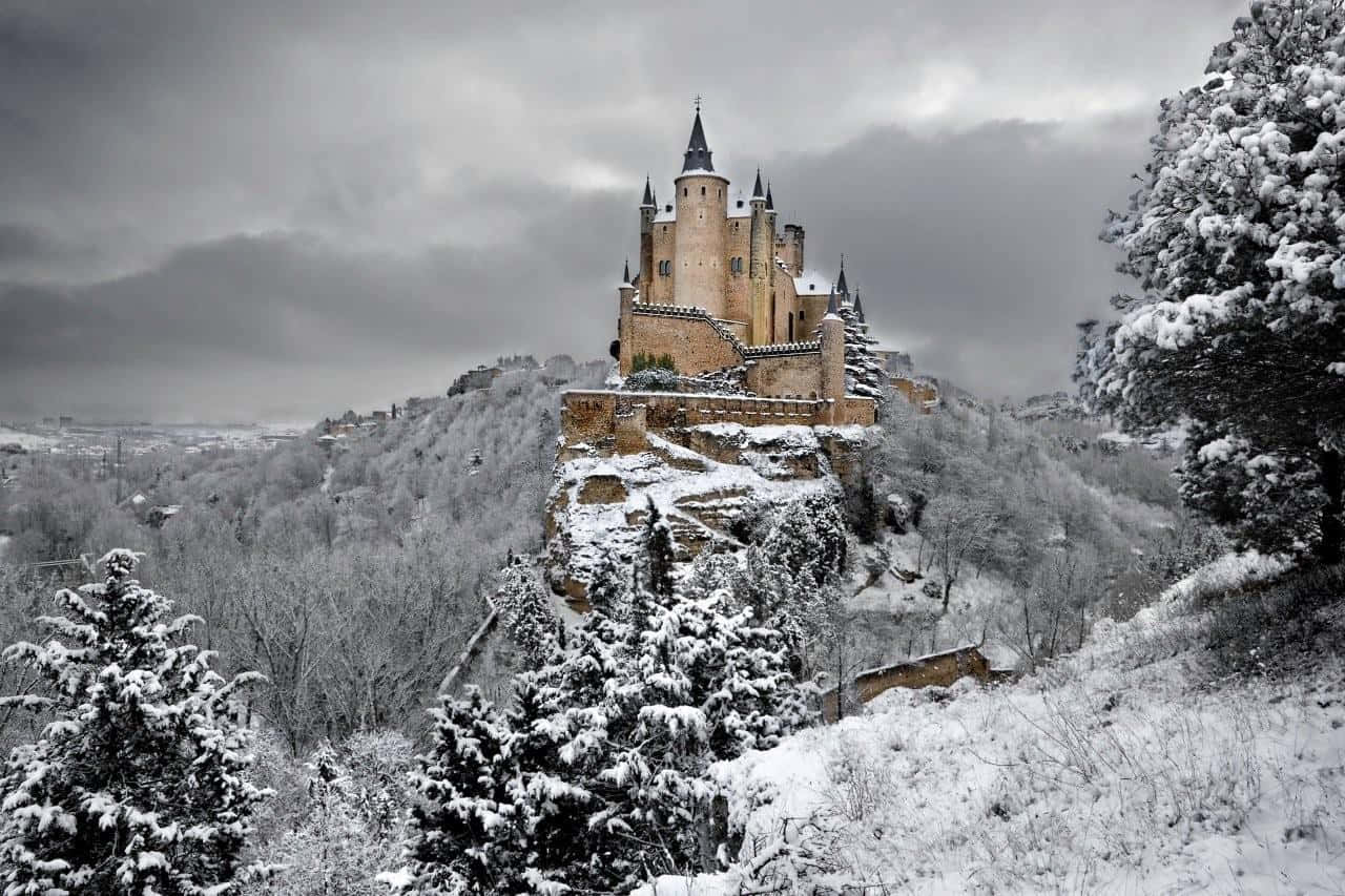 Segovia Castle During Winter