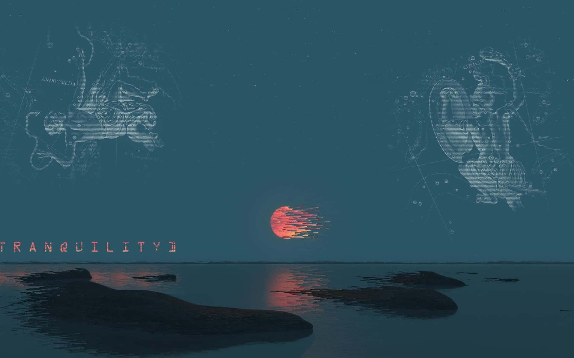 Seize The Moment: Embrace The Peace Of A Calm Aesthetic Desktop Background