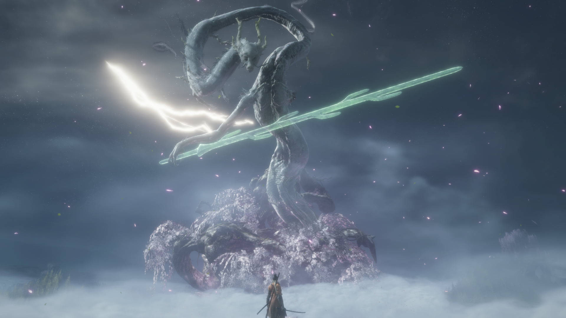 Sekiro Against Divine Dragon Background