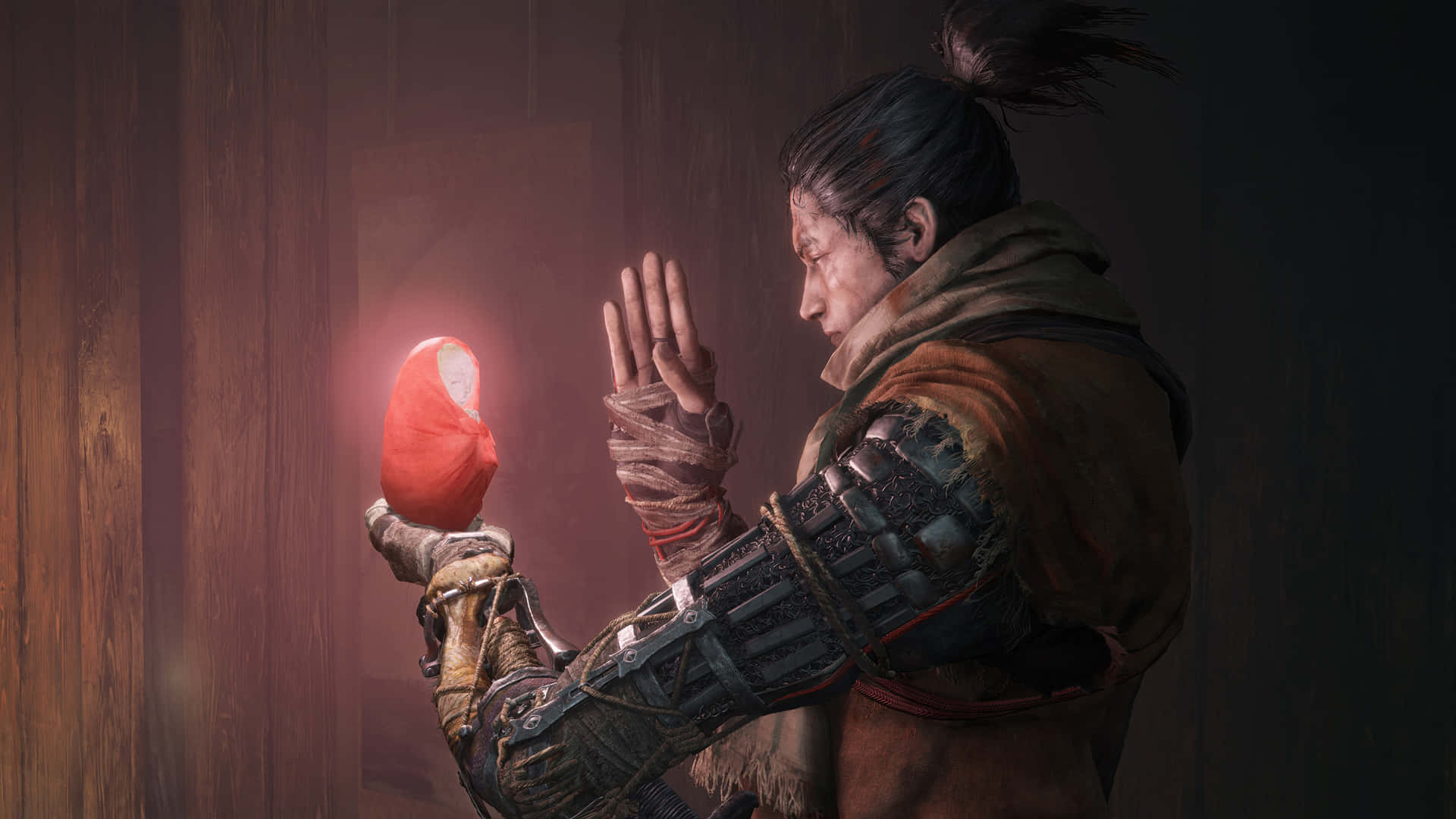 Sekiro Holding Resurrection Orb4 K Background