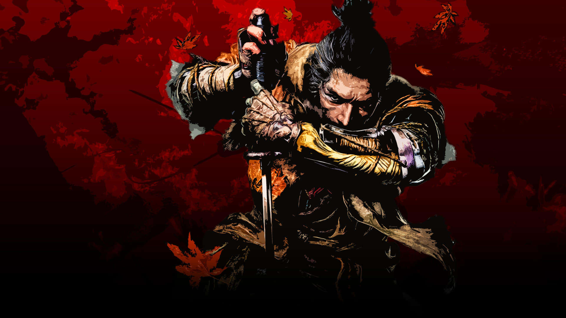 Sekiro Shadows Die Twice Warrior Artwork Background