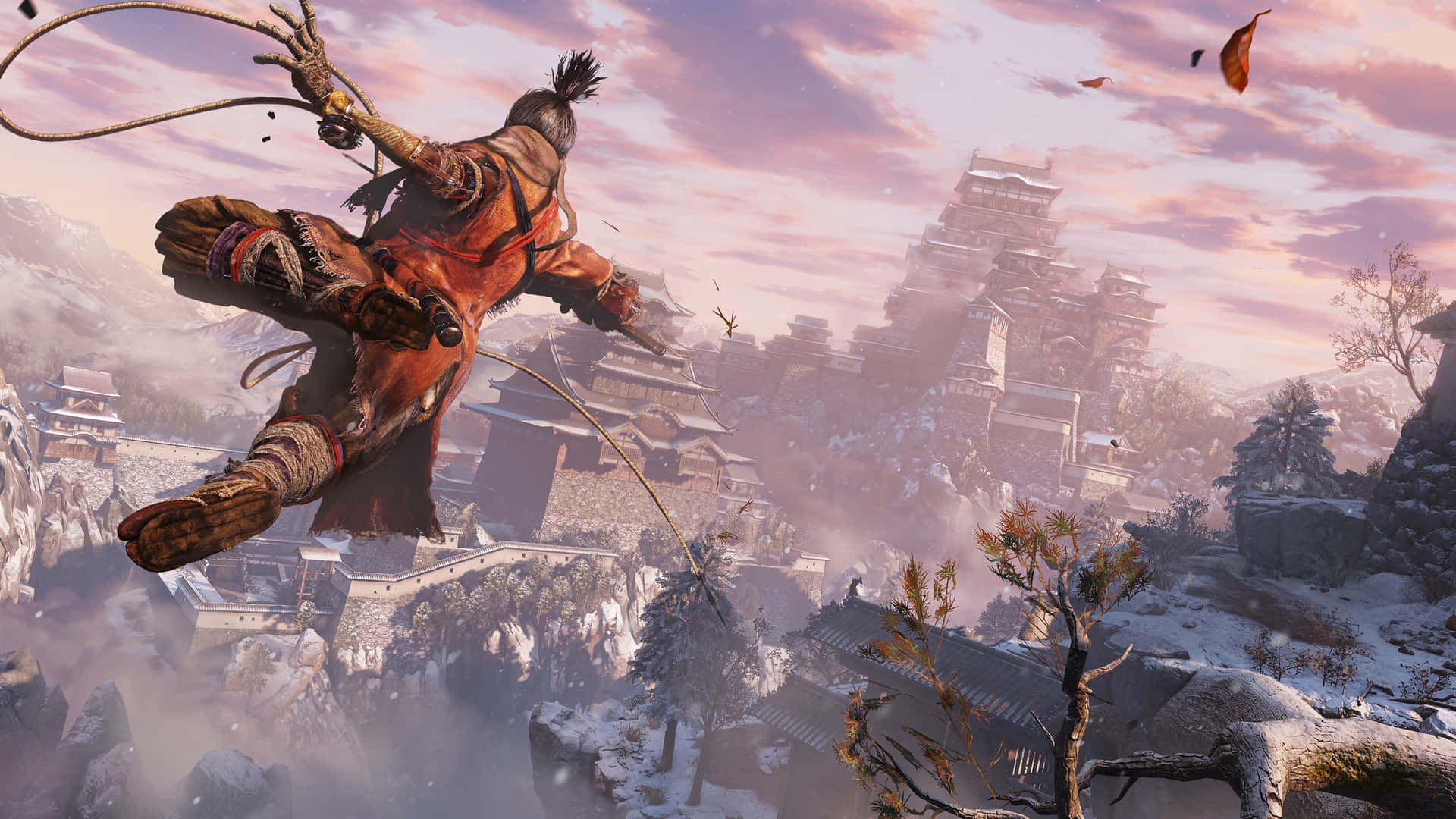 Sekiro Snowy Aerial Assault Background