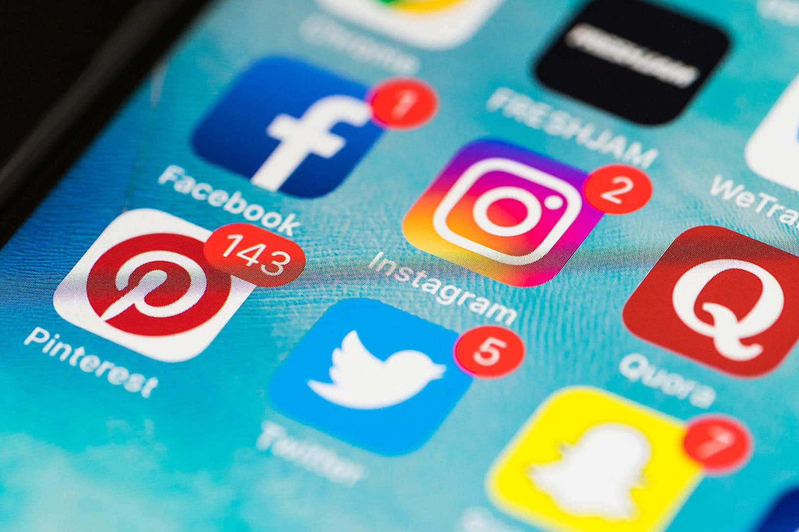 Selective Focus Photograph Of Social Media Apps Background