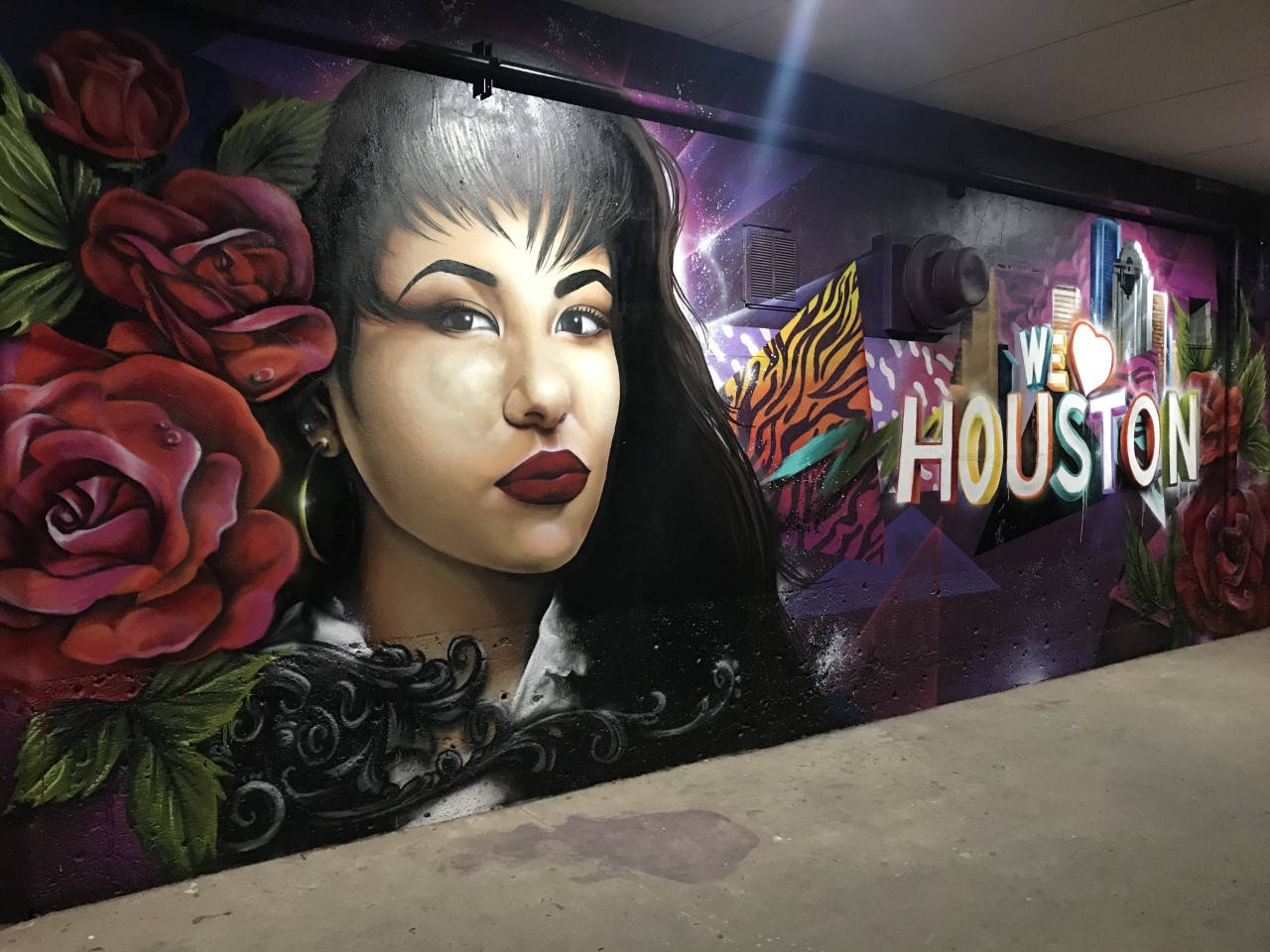 Selena Quintanilla Houston Graffiti Background