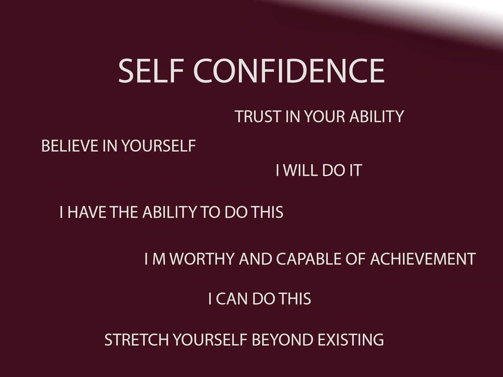 Self Confidence Quotes