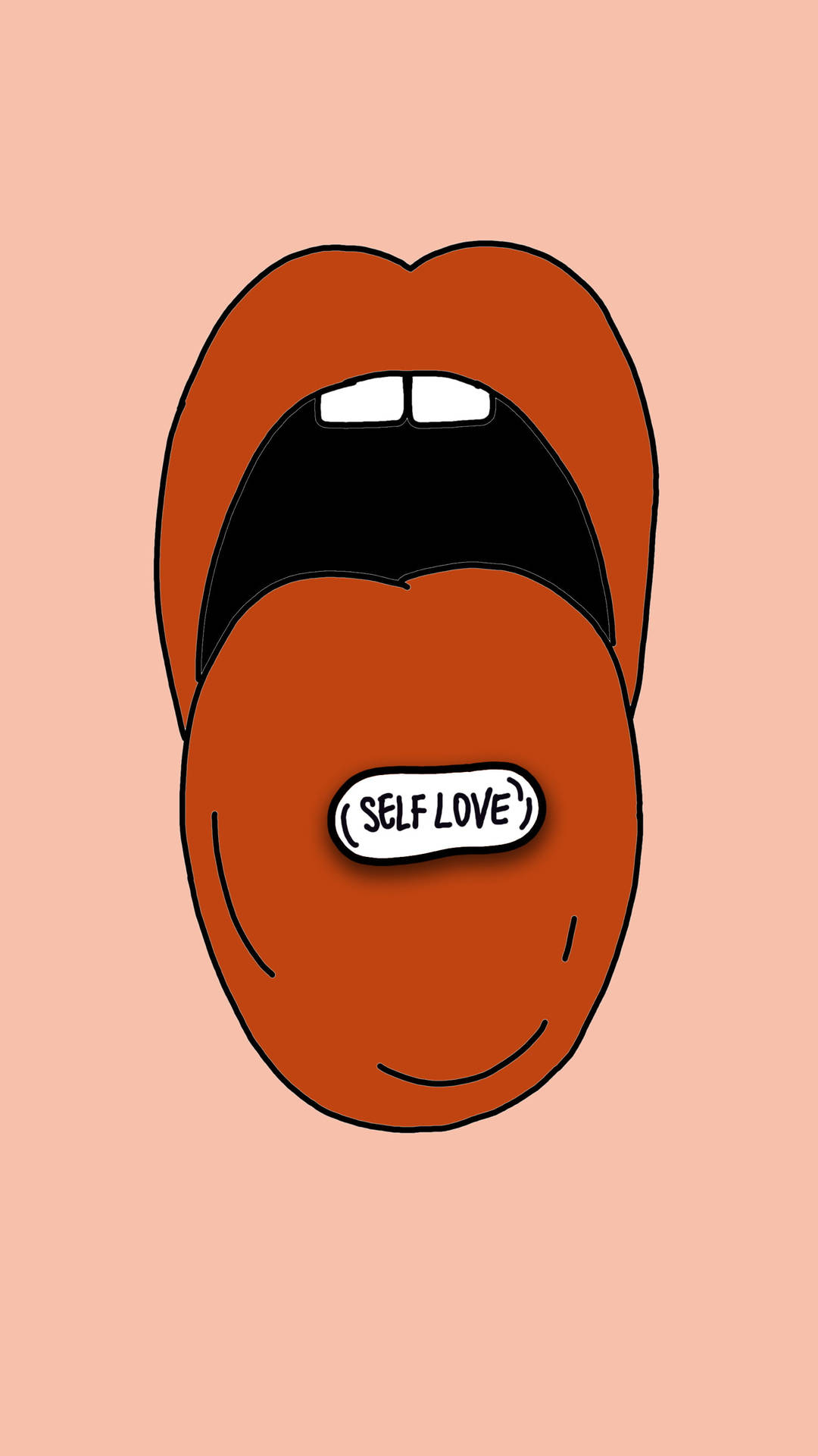Self Love Drawing Background