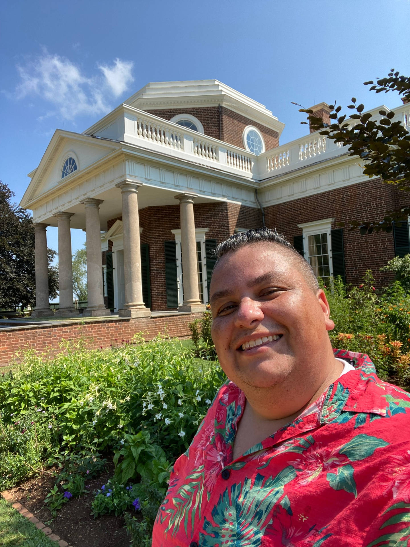 Selfie With Monticello Background