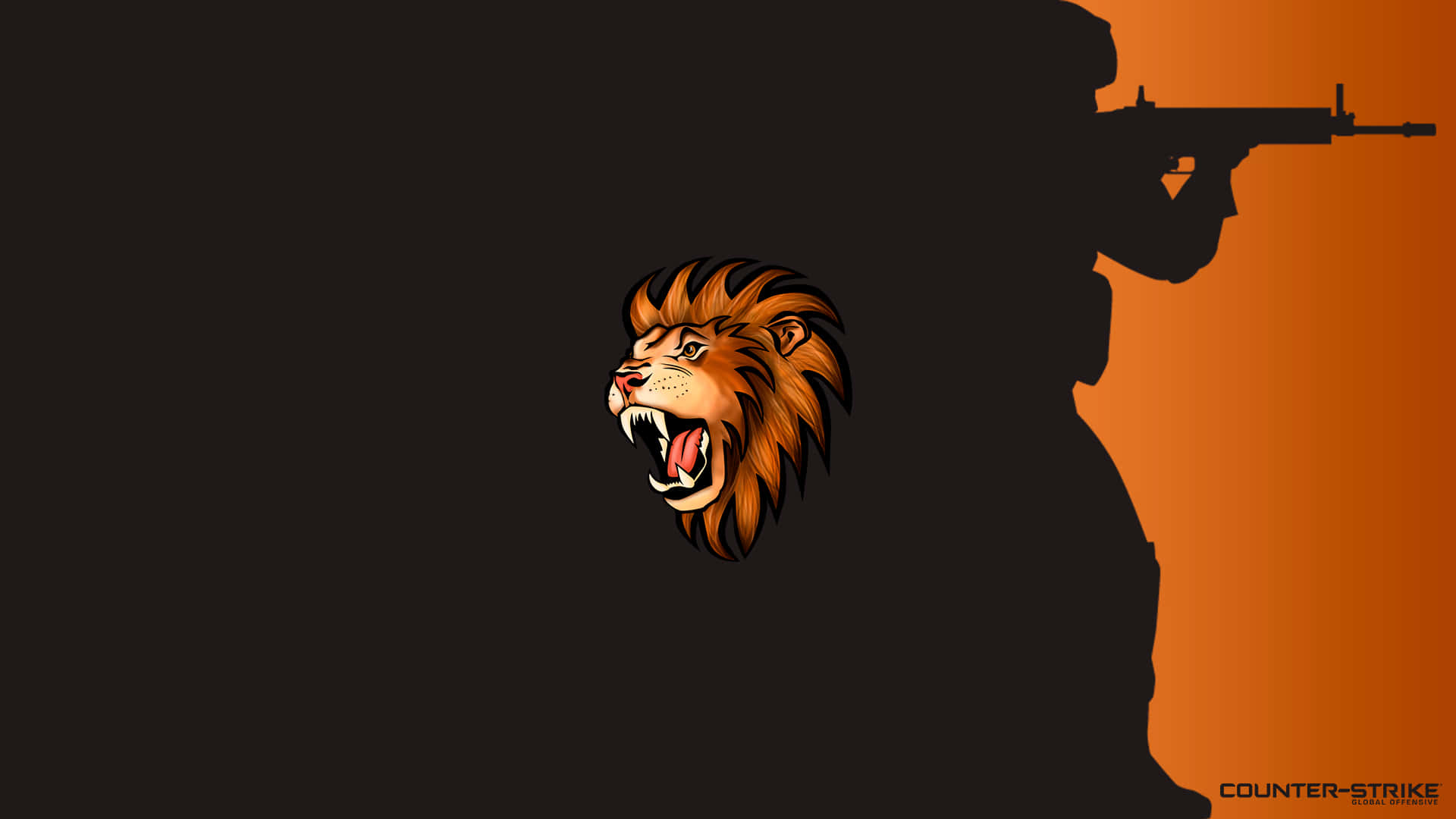 Selfless Gaming Lion Logo Background