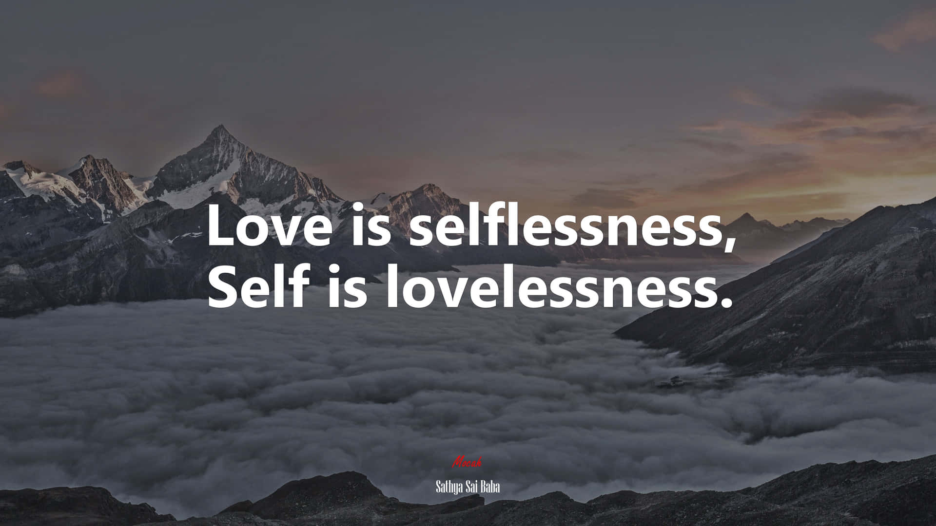 Selfless Love And Care Adage