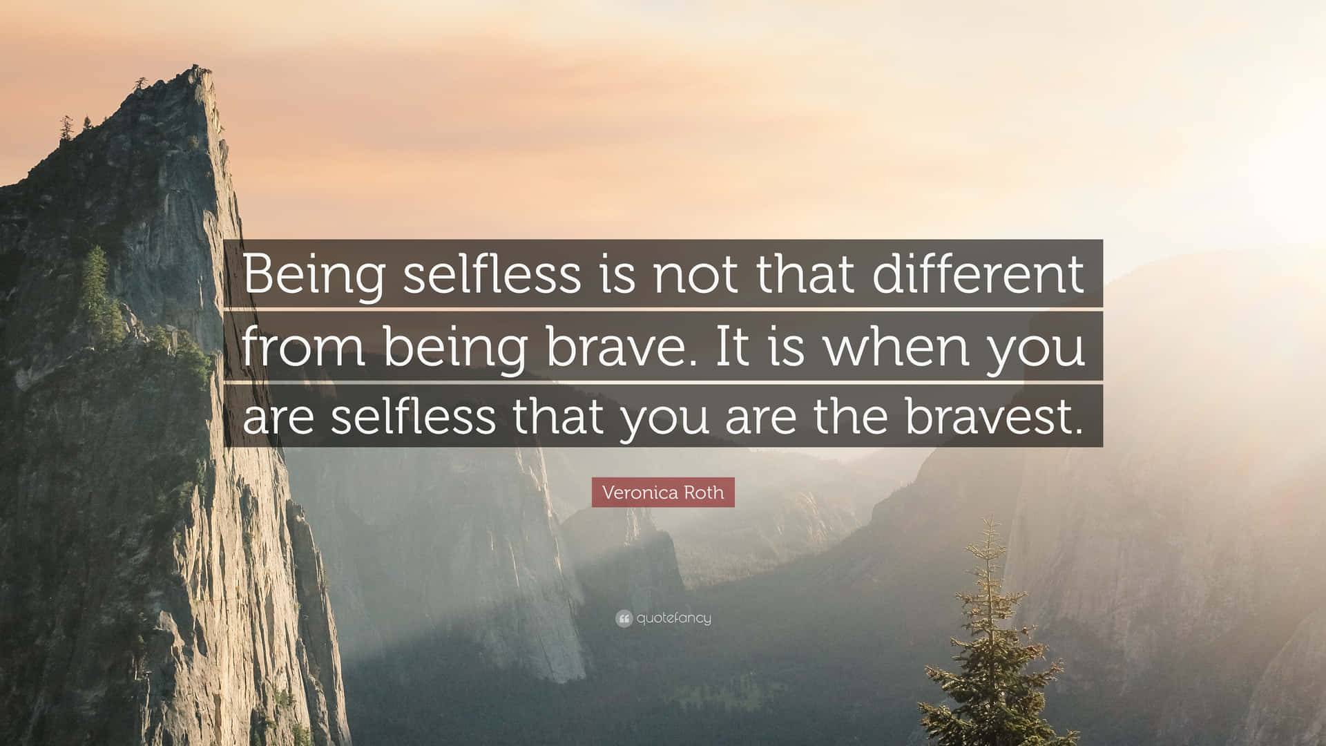 Selfless Quote By Veronica Roth Background