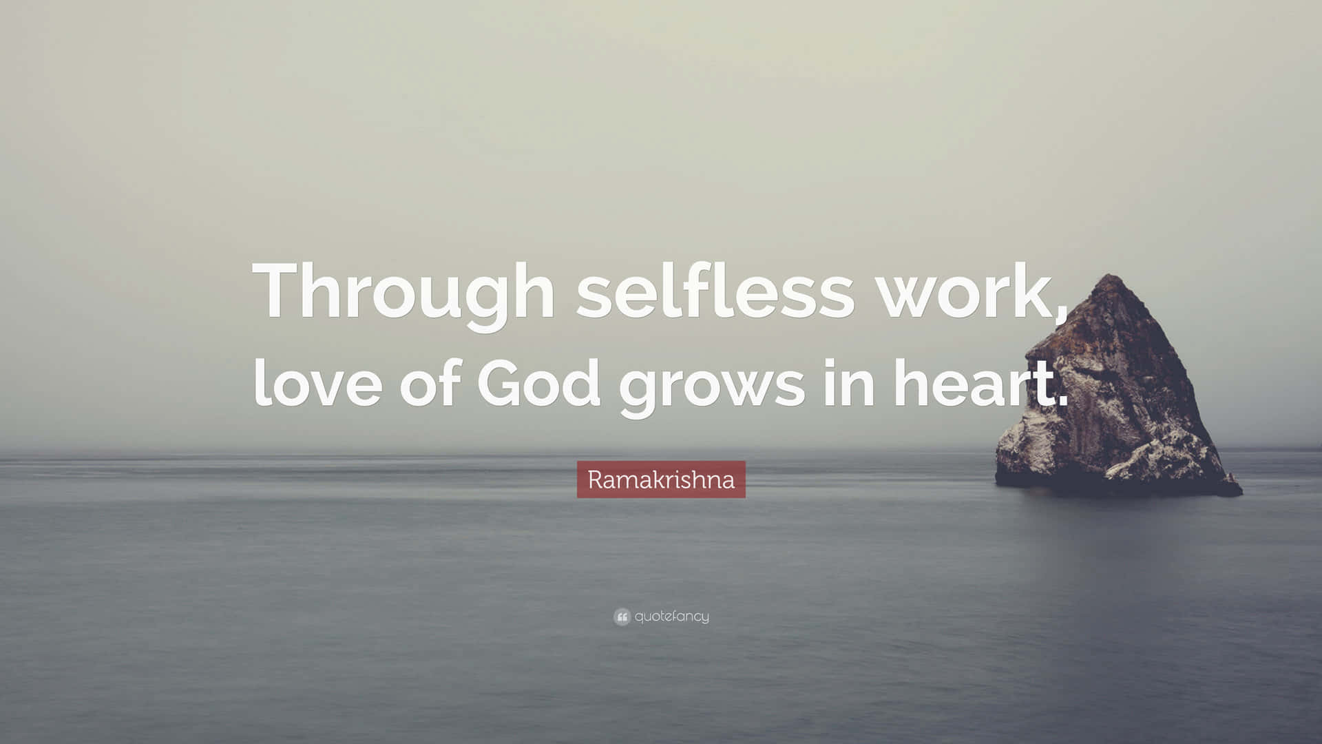 Selfless Work Quote By Ramakrishna Background