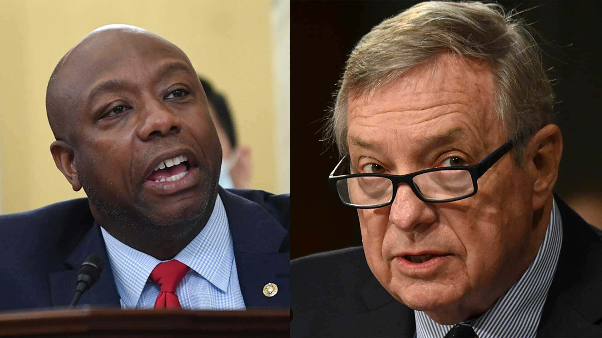 Senators Tim Scott And Richard Durbin In Discussion
