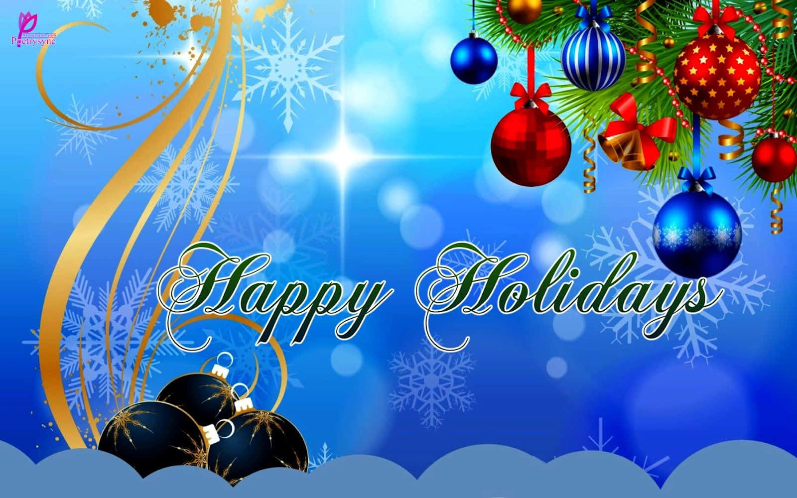 Send Your Loved Ones The Warmest Wishes Of The Season Background