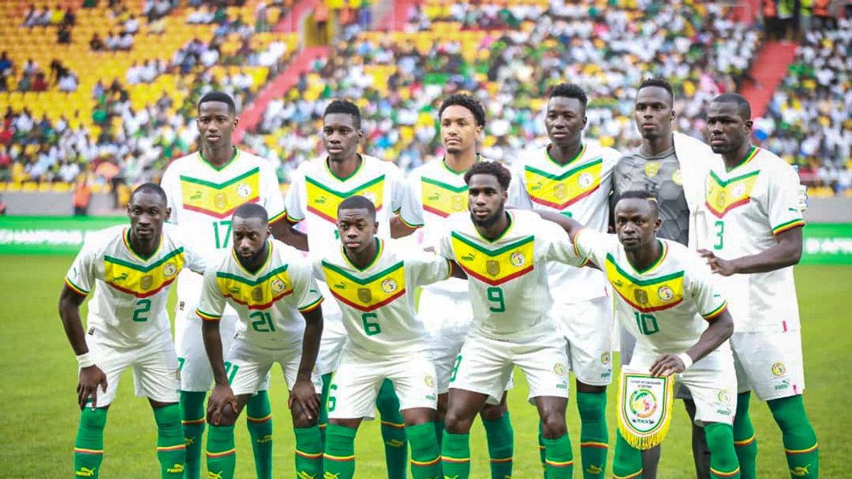 Senegal National Football Team Fifa Lineup Background