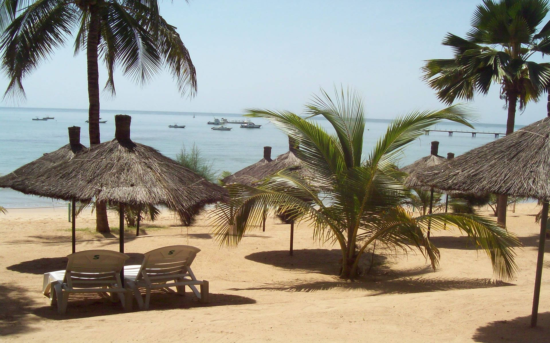 Senegal Saly Portudal Beach Background