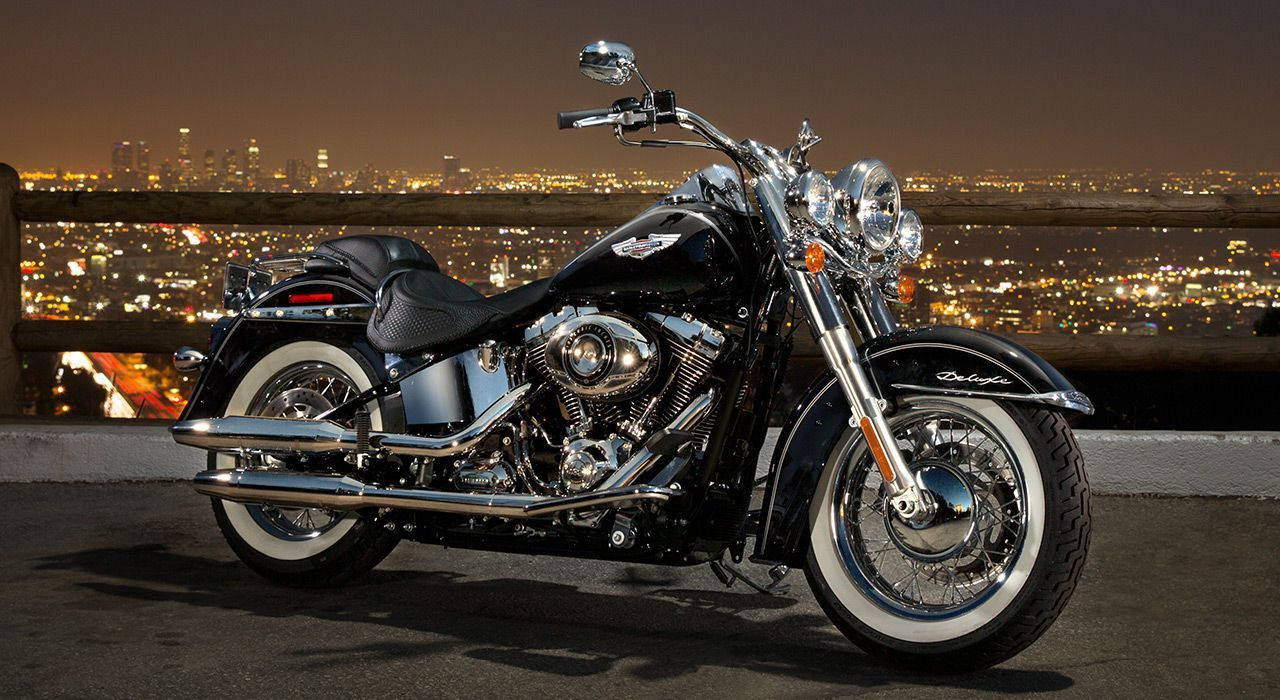 Sensational Black Harley Davidson Background