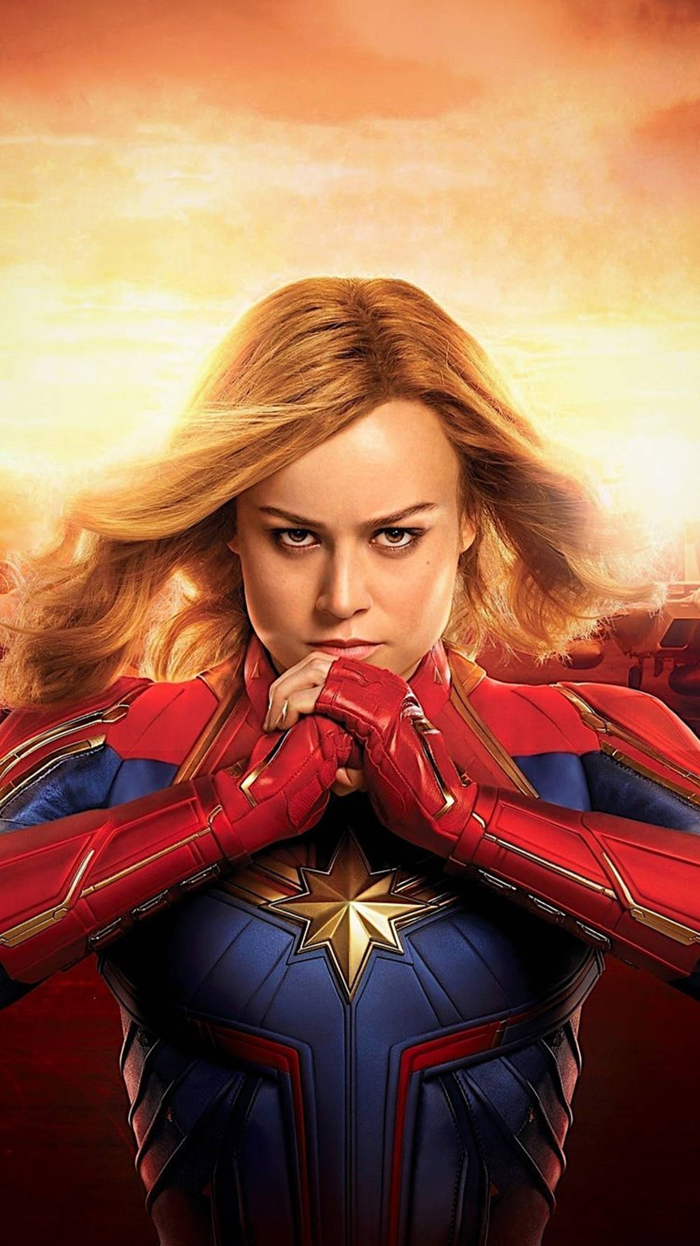 Sensational Captain Marvel Iphone Background