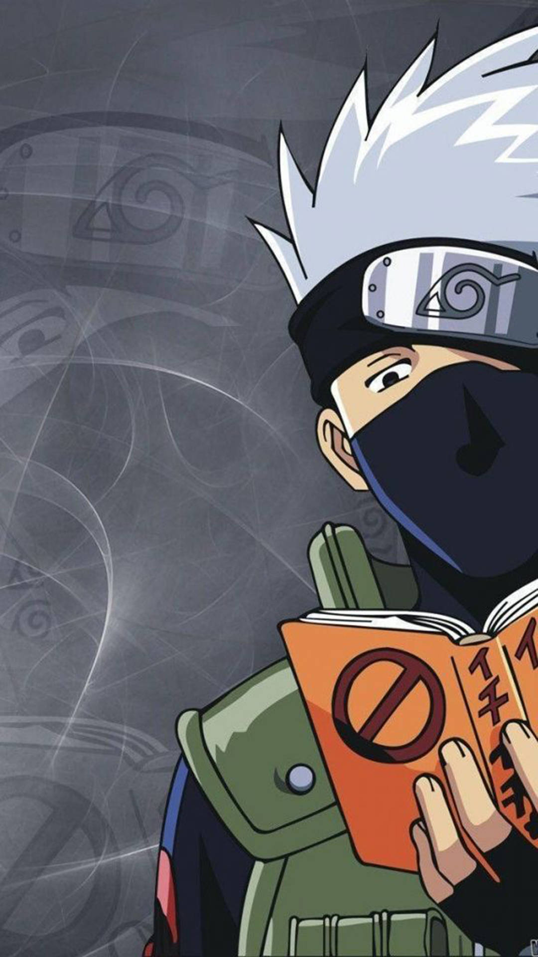 Sensei Kakashi Iphone Orange Book Background