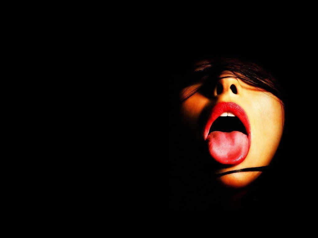 Sensual Mouth Background