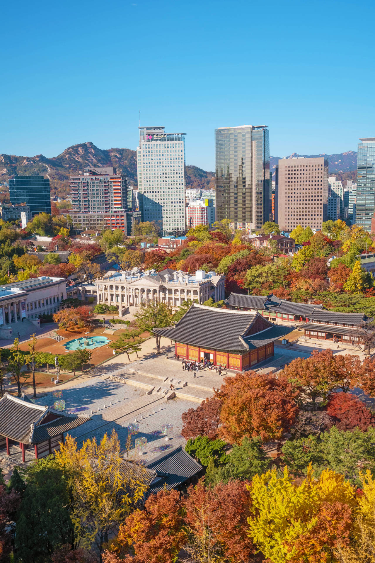 Seoul Deoksugung Palace Background