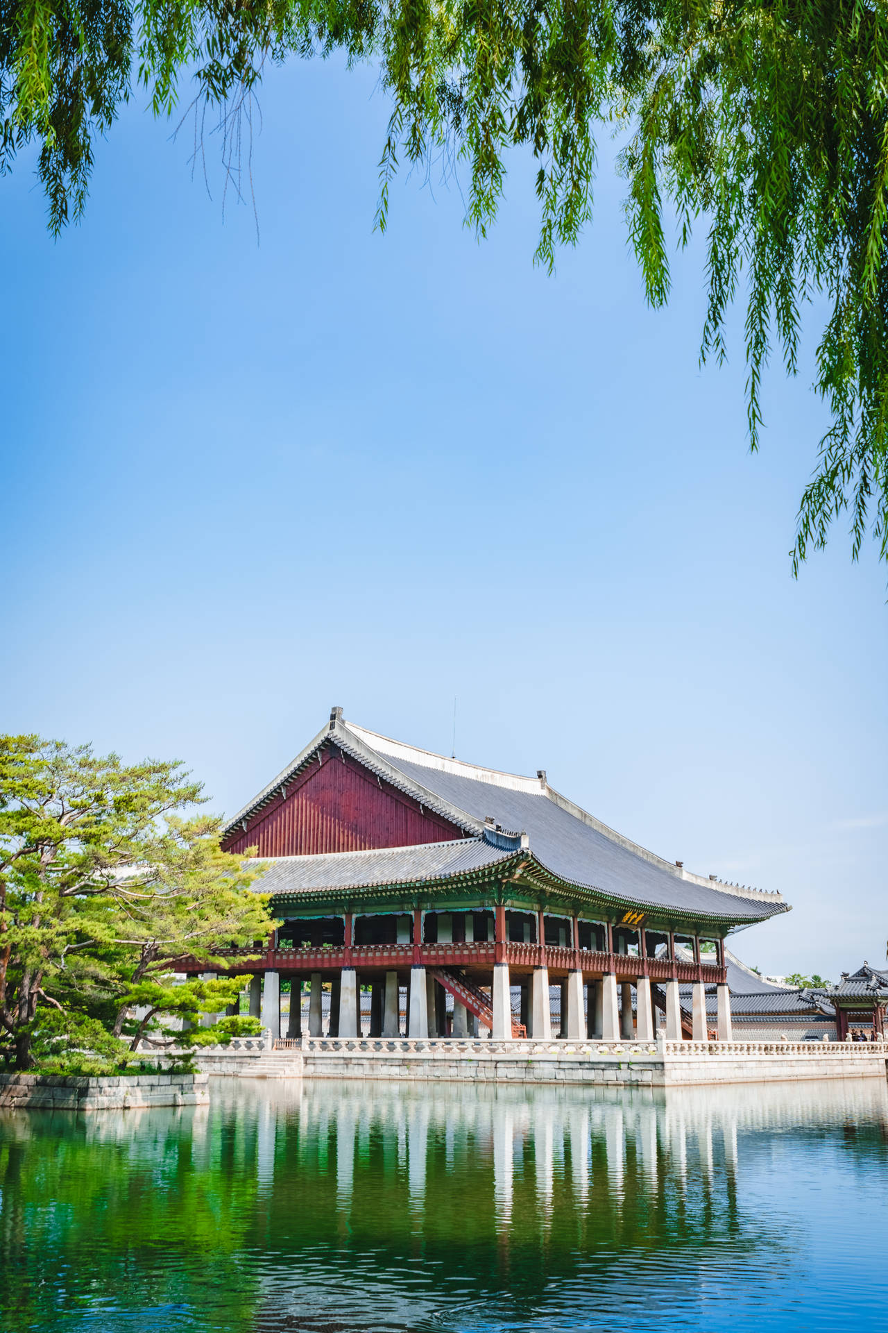 Seoul Gyeonghoeru Pavilion Background