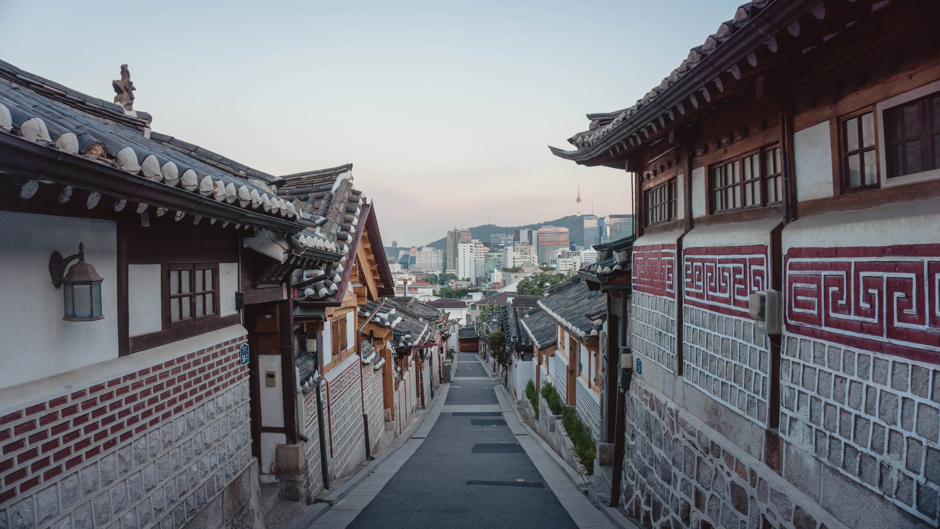 Seoul Hanok Village Background