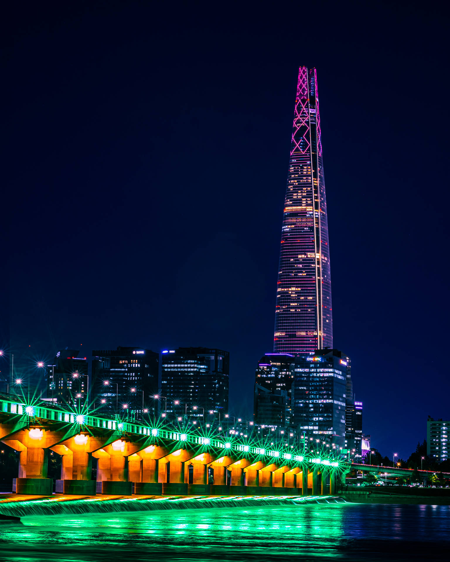 Seoul Lotte World Tower Background