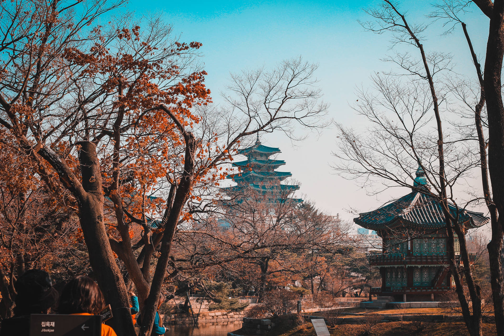 Seoul Temple Palace Background