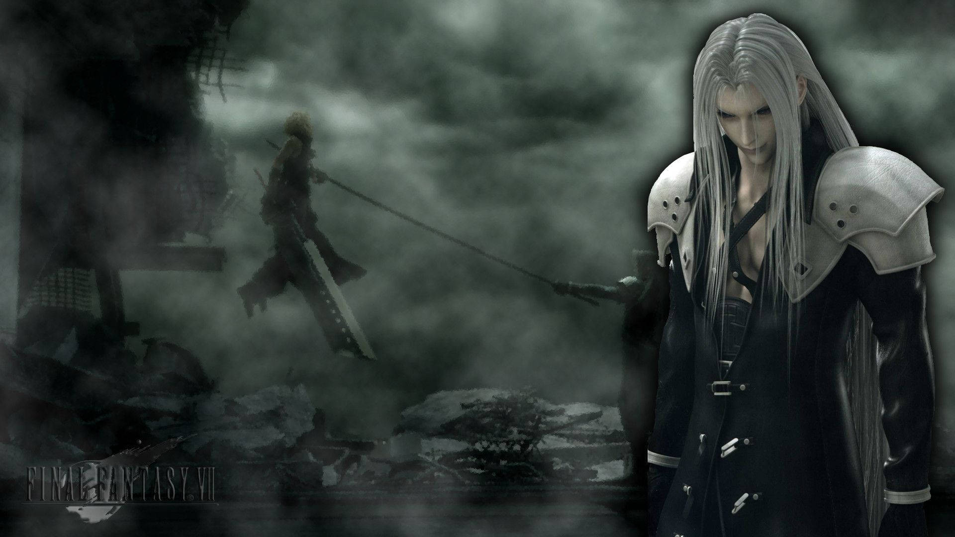 Sephiroth Black Armoured Jacket Background