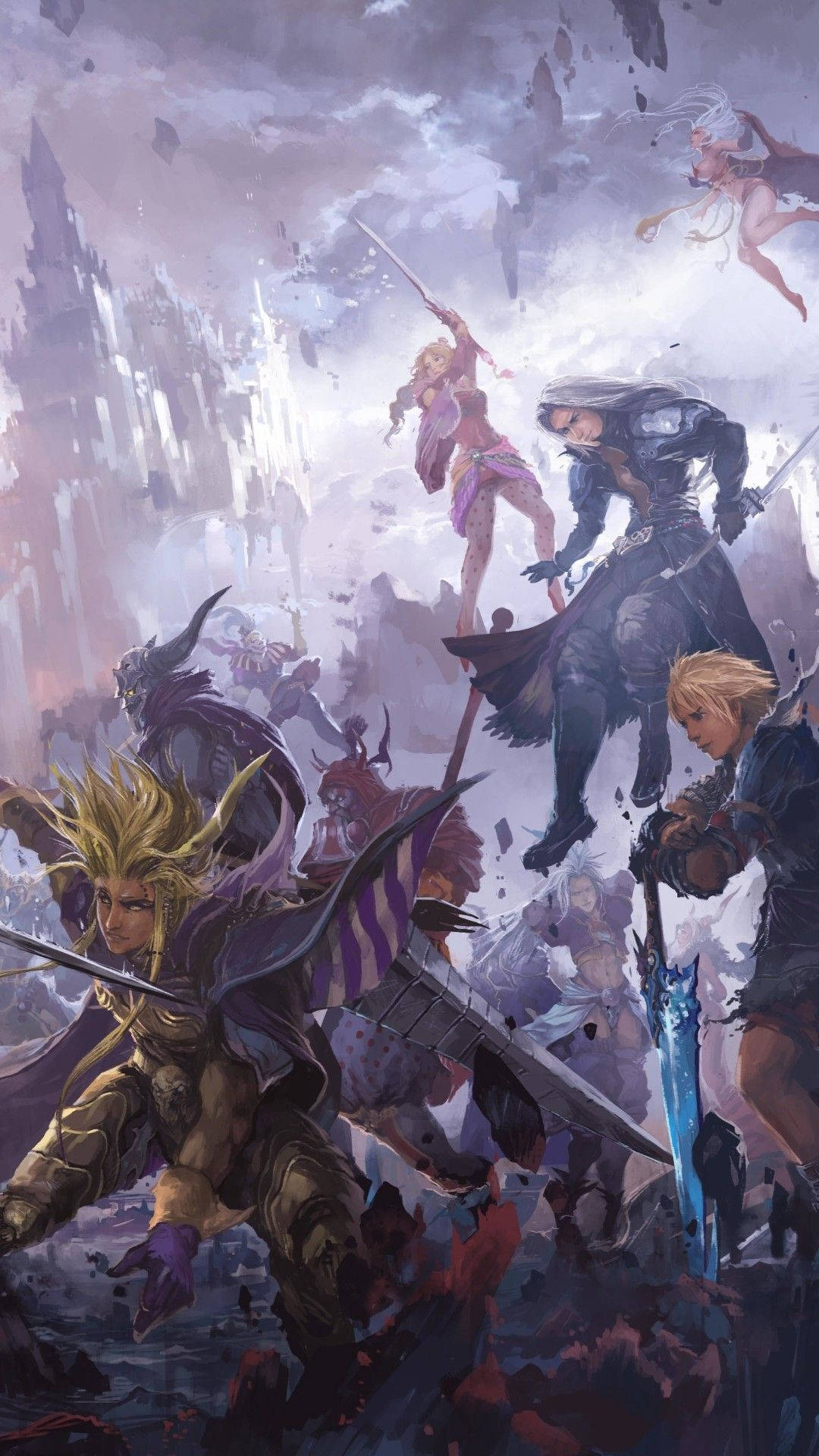 Sephiroth Digital Illustration Background