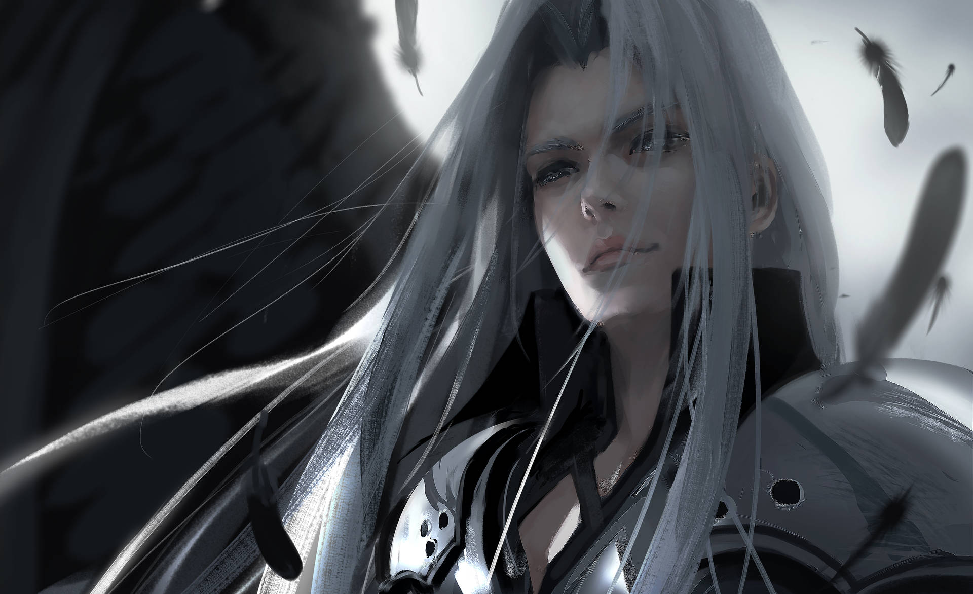 Sephiroth Digital Painting Illustration Background
