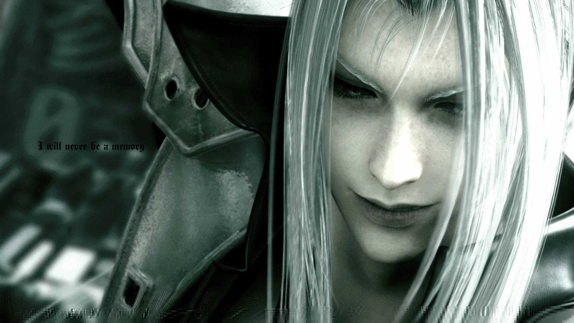 Sephiroth Long White Hair Background