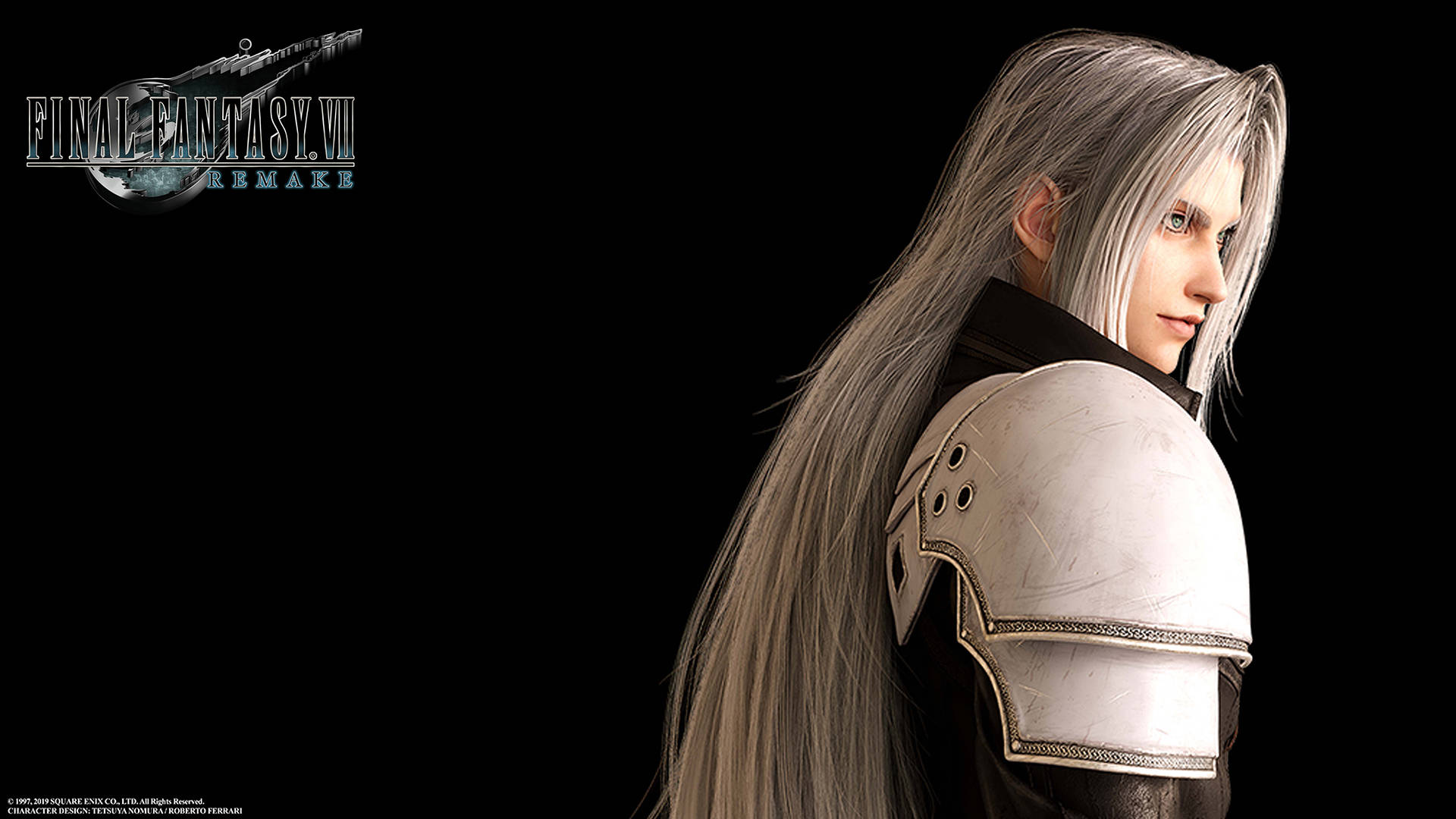Sephiroth Simple Final Fantasy Logo Background