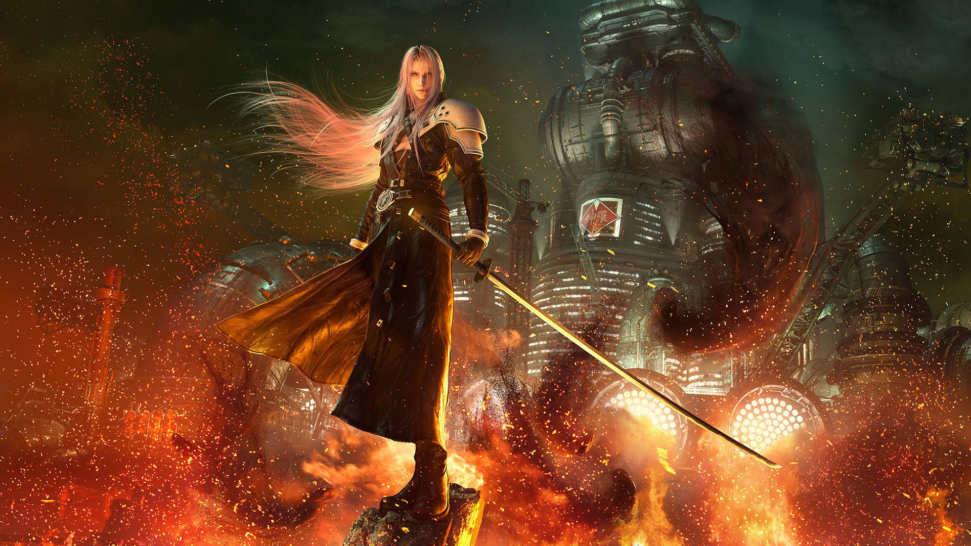 Sephiroth Thousand Flying Ember Background