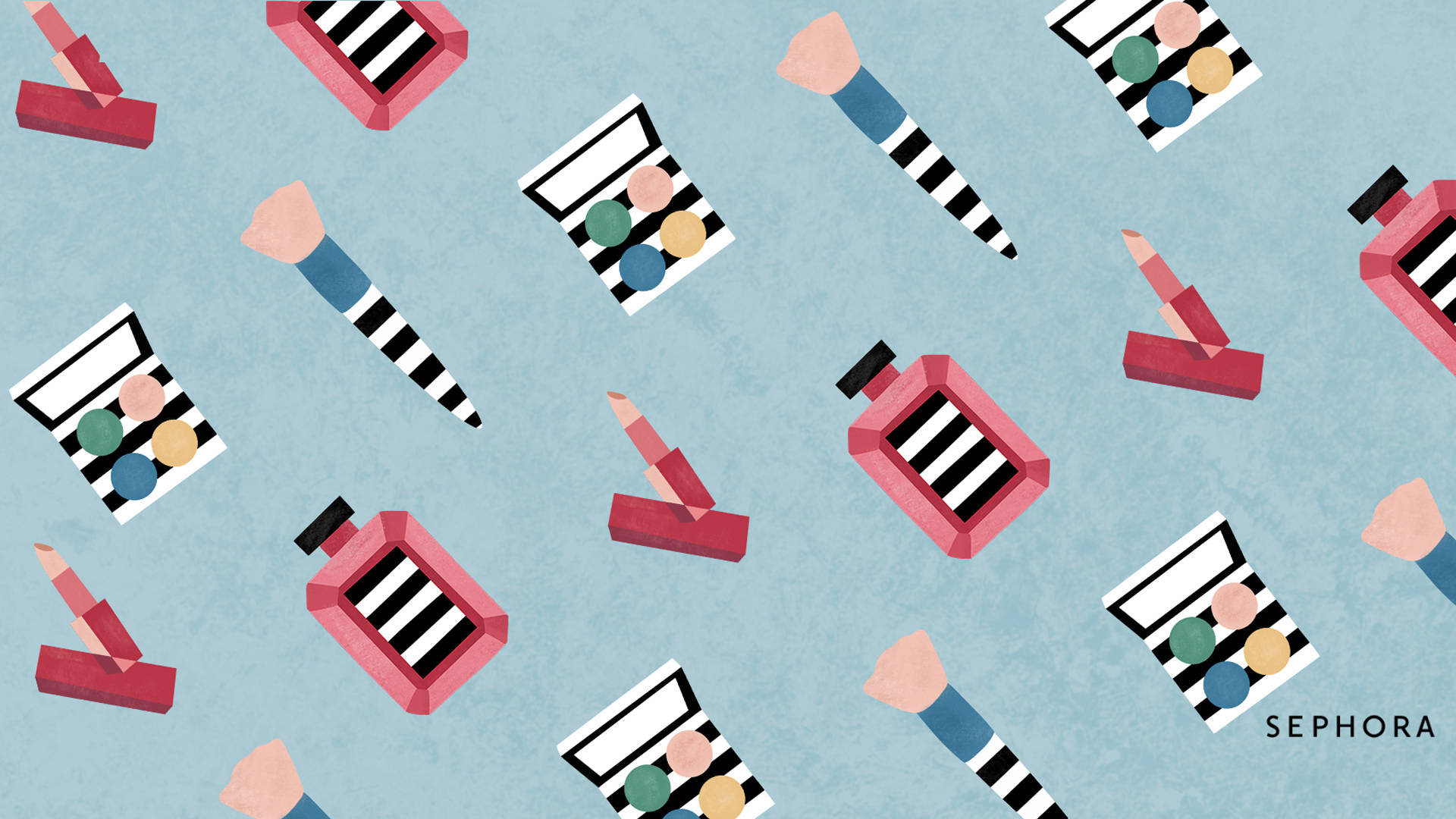 Sephora Cosmetic Art Background