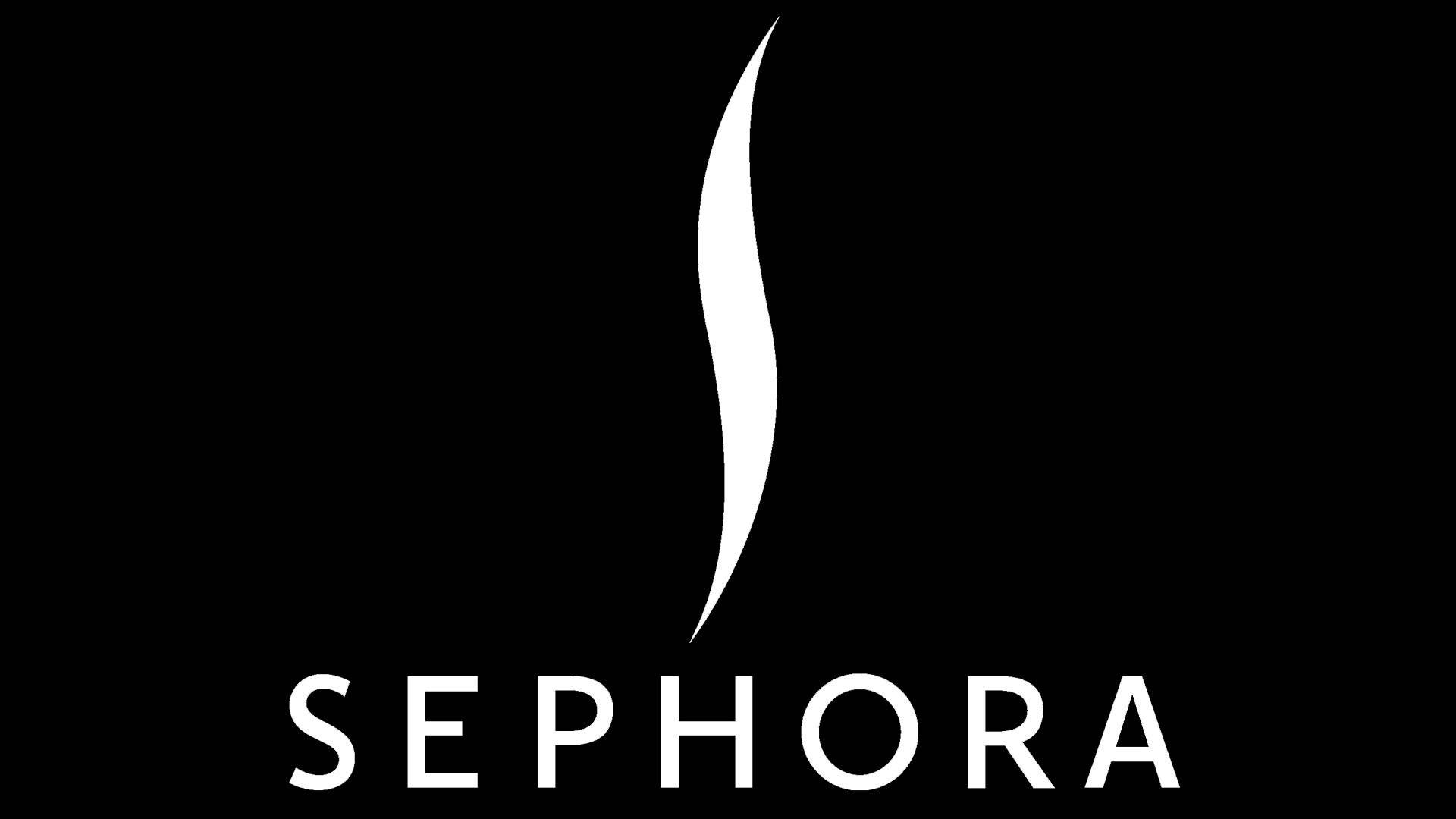 Sephora Logo In Black Background