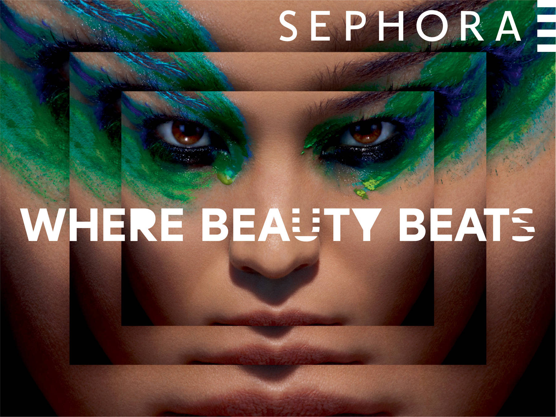 Sephora Peacock Makeup Background