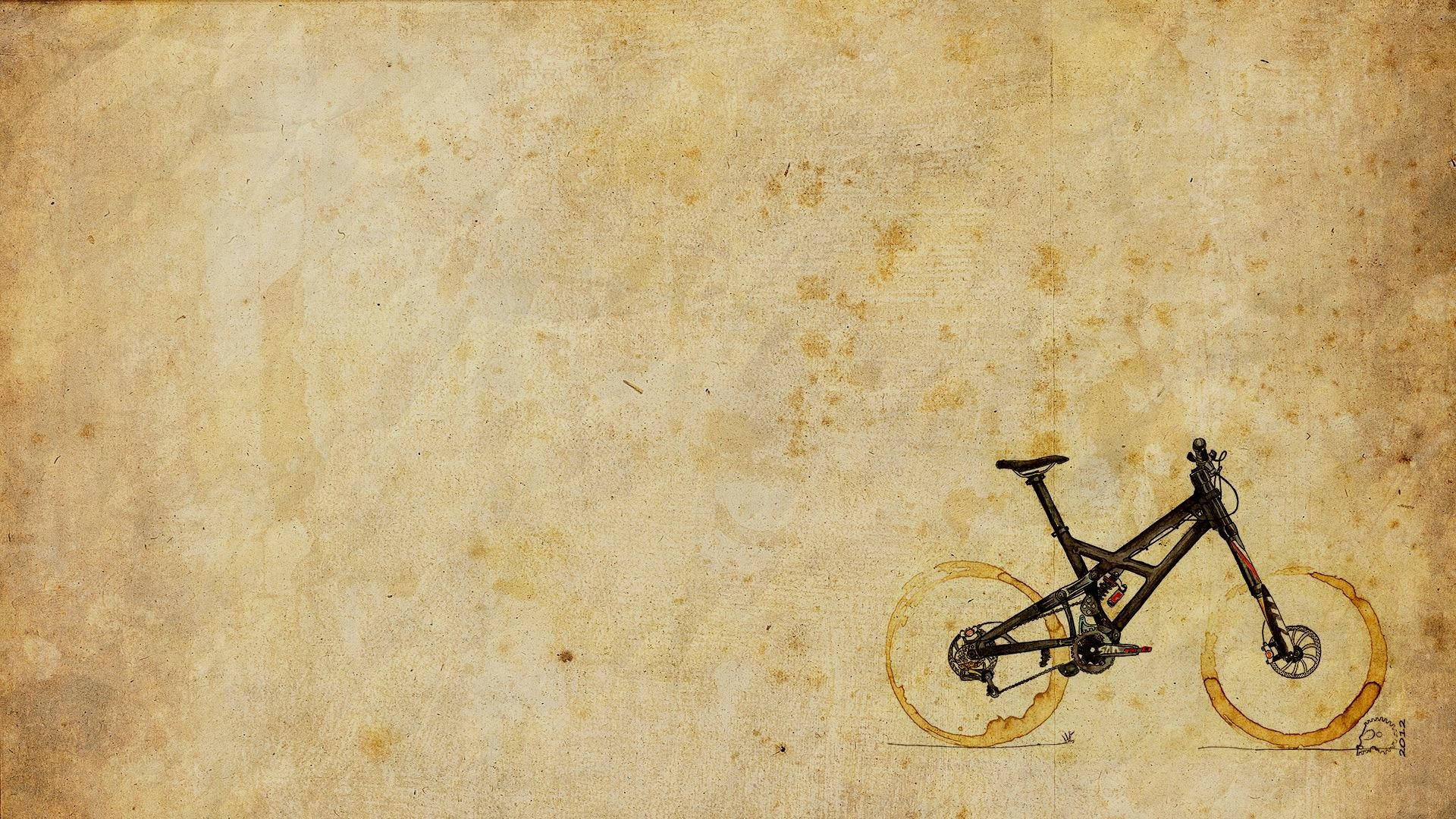 Sepia Bicycle Art