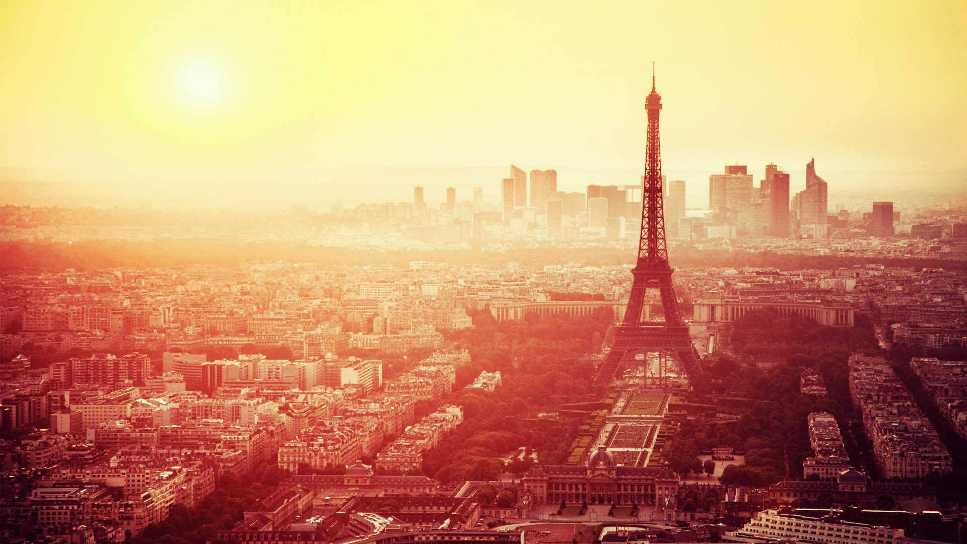 Sepia Gradient Eiffel Tower Background