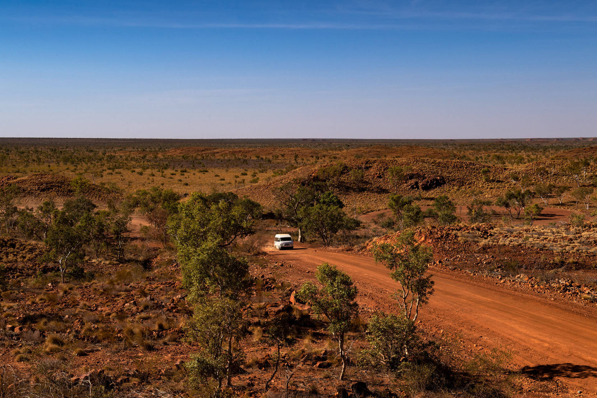Sepia Shot Australian Outback Background