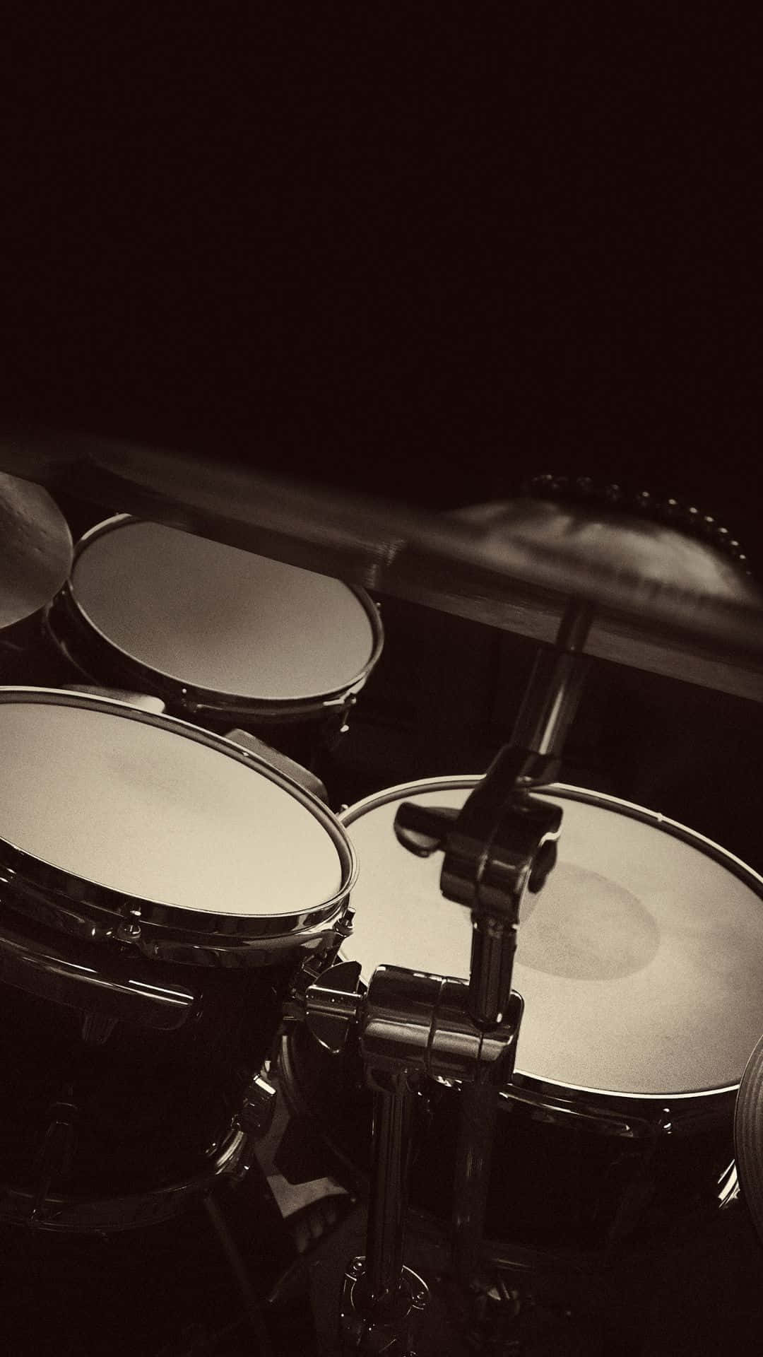 Sepia Toned_ Drumset_ Closeup.jpg Background