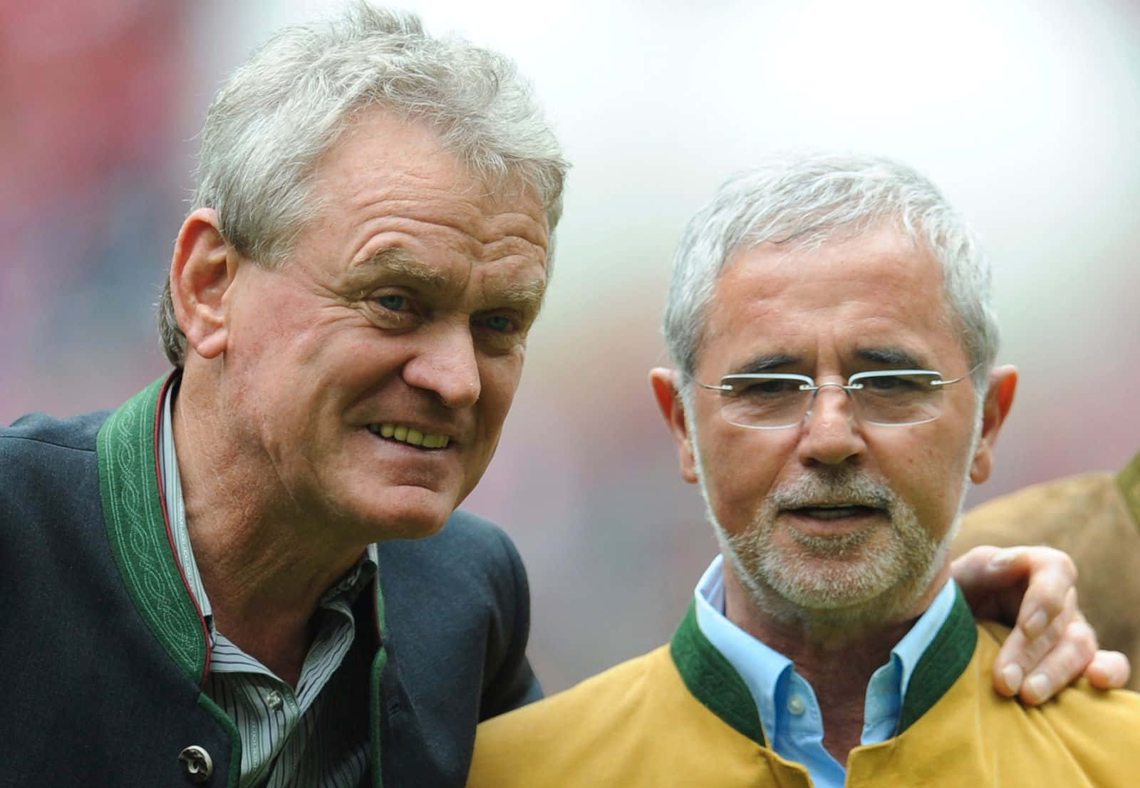 Sepp Maier And Gerd Muller 2013 Allianz Arena Background