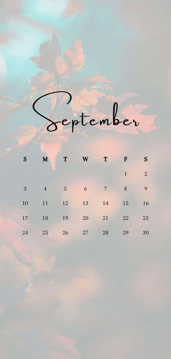 Septemberi Phone Calendar Wallpaper Background