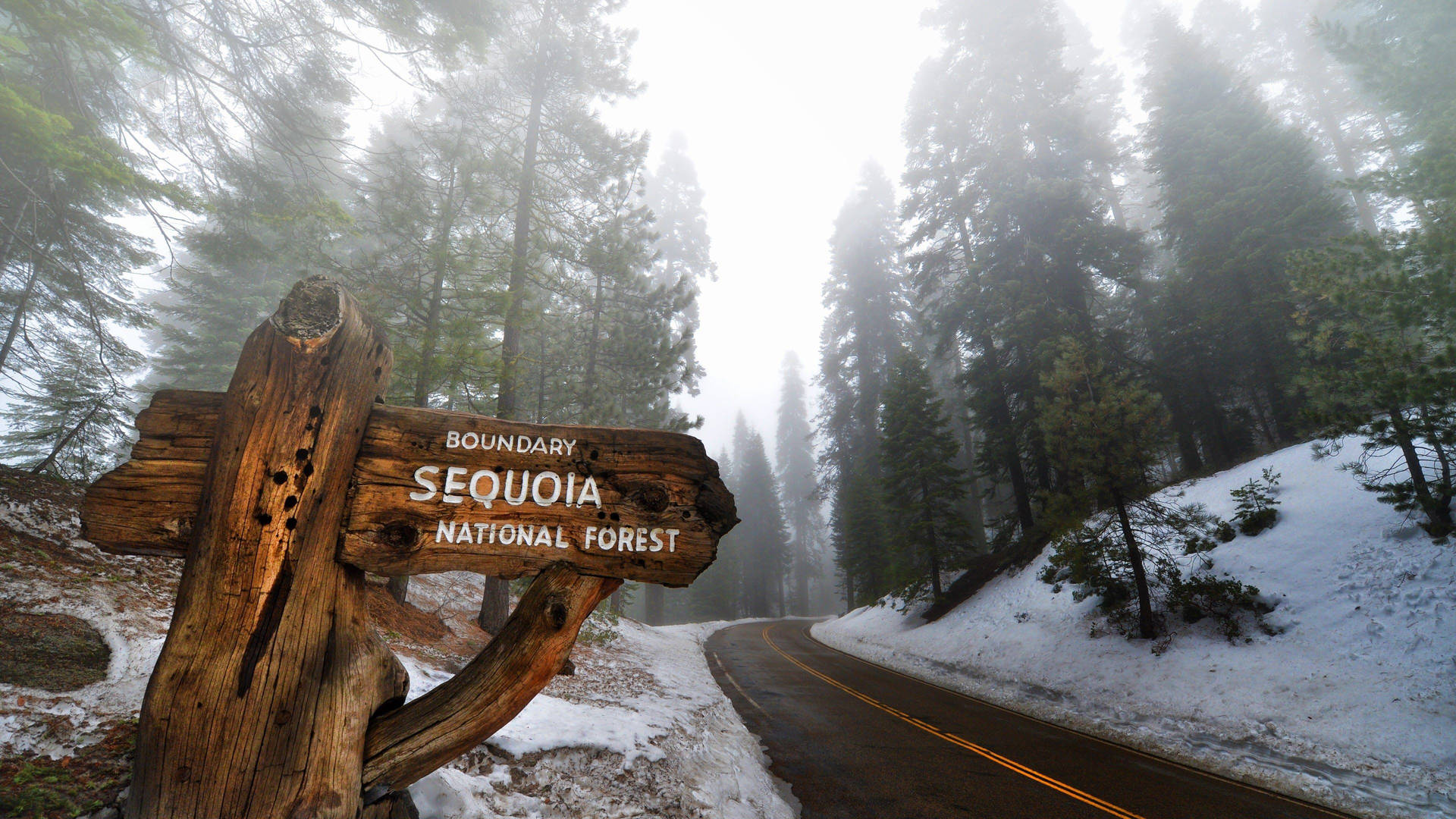 Sequoia National Park Sign