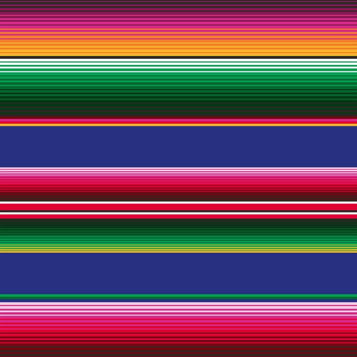 Serape With Green Stripes Background