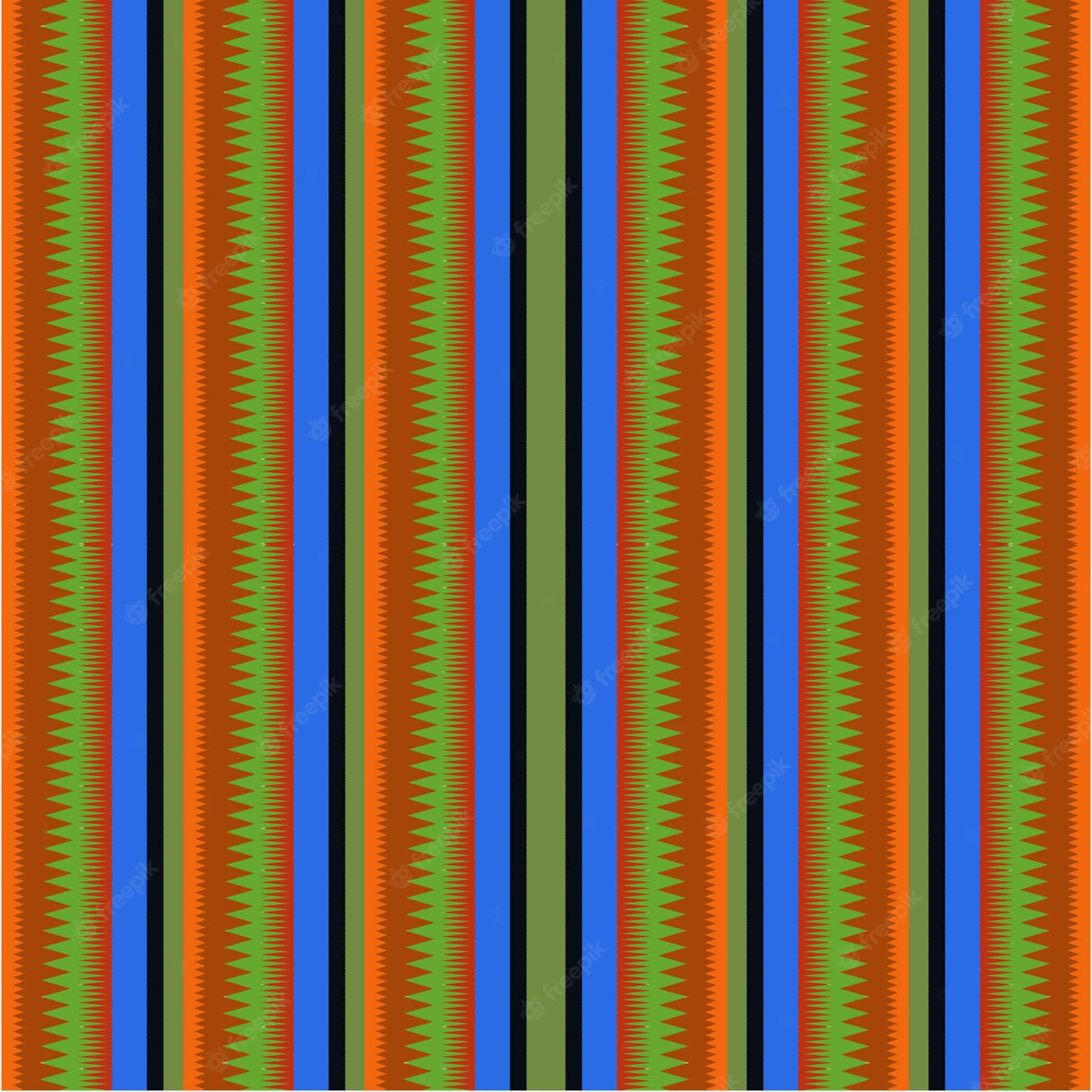 Serape With Zigzag Lines Background