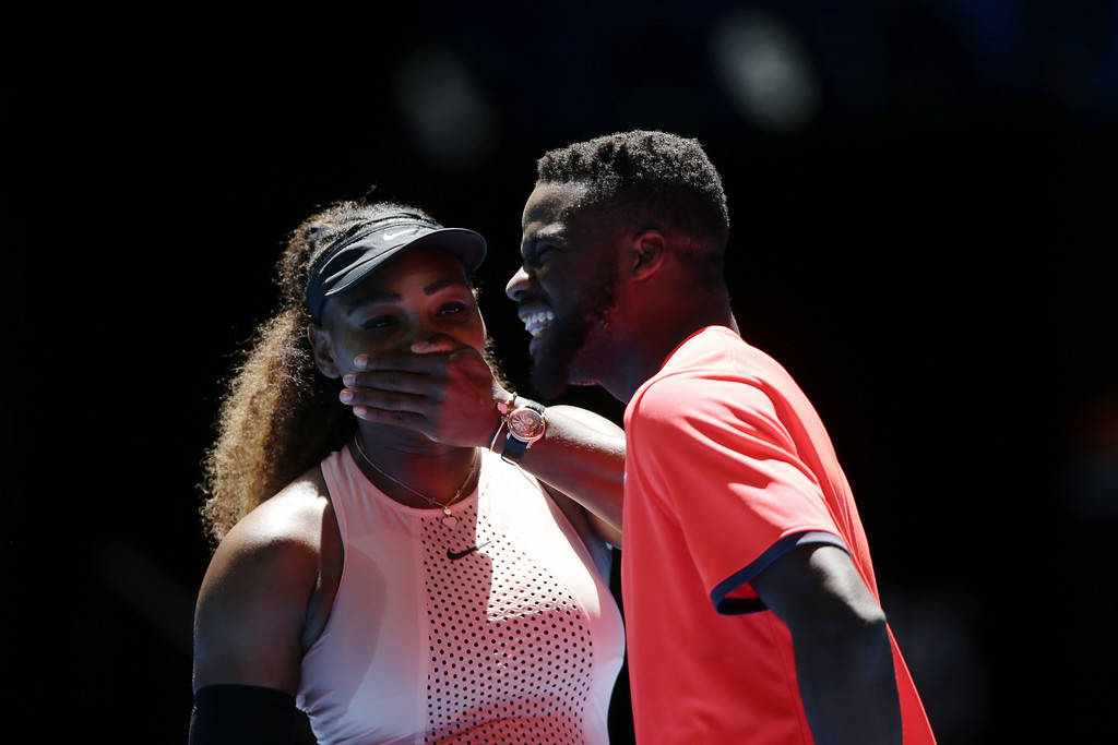 Serena Laughing With Frances Tiafoe